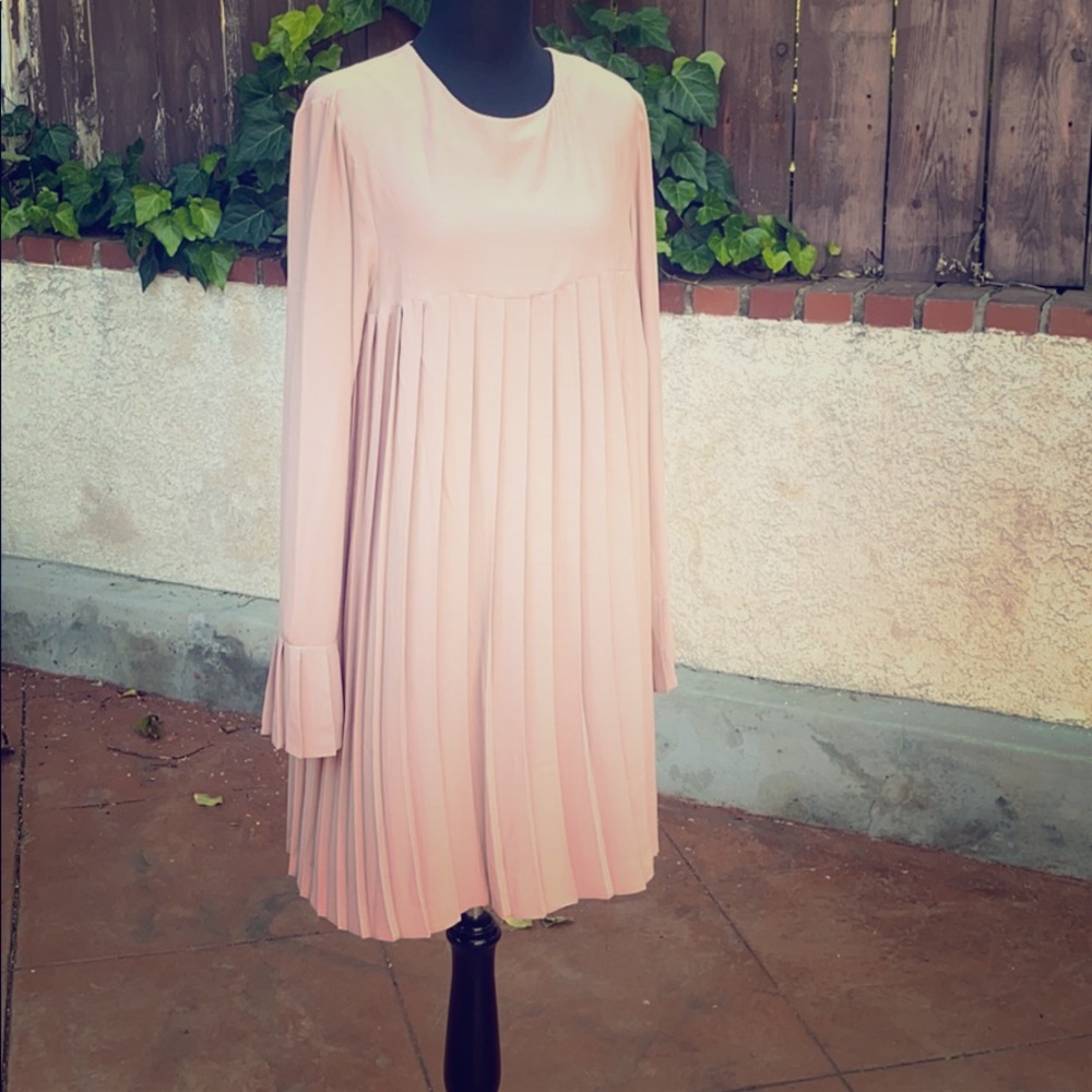 Blush light swing dress for any occasion